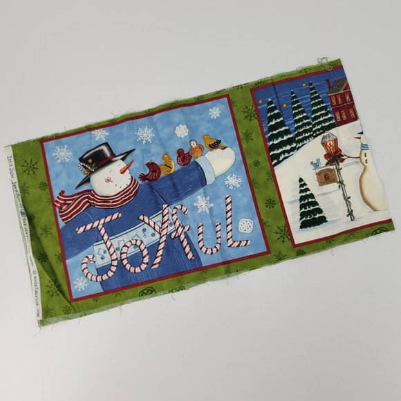 Moda Fabrics Let It Snow Deb Strain Panel 11.5x44" - Picture 1 of 10
